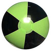 16'' Lime Green & Black Beach Balls