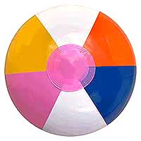 16'' Multi-Color Pink Dot Beach Balls