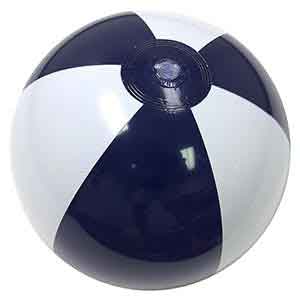 16'' Navy & White Beach Balls