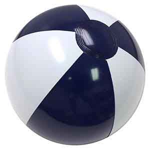 16'' Navy & White Beach Balls