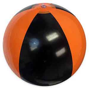 16'' Orange & Black Beach Balls