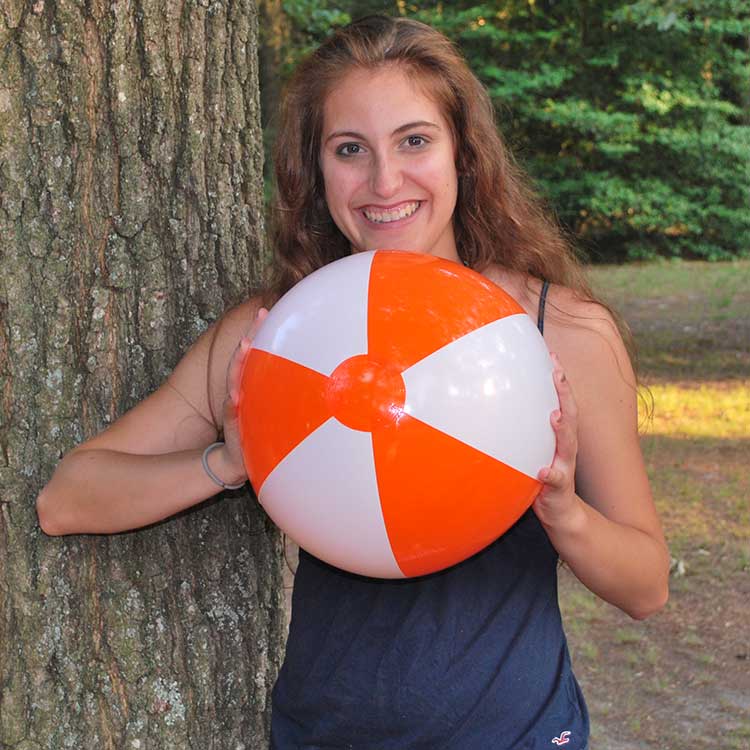 16'' Orange & White Beach Balls