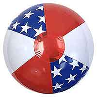 16'' Patriotic Stars Beach Balls