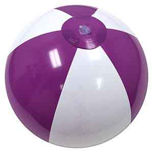 16'' Purple & White Beach Balls