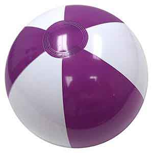 16'' Purple & White Beach Balls