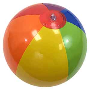 16'' Rainbow Bright Beach Balls