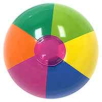 16'' Rainbow Beach Balls