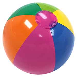 16'' Rainbow Beach Balls