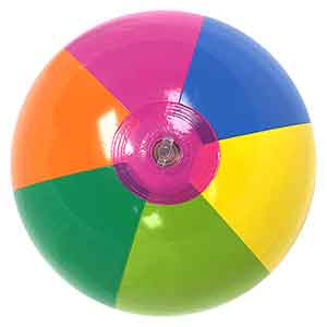 16'' Rainbow Beach Balls