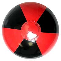 black beach balls