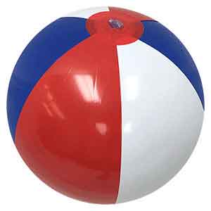 16'' Red White & Blue Beach Balls