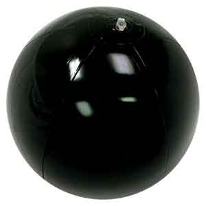 16'' Solid Black Beach Balls