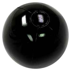 16'' Solid Black Beach Balls