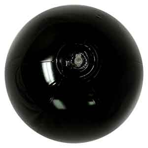 16'' Solid Black Beach Balls