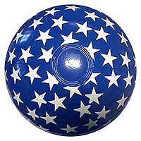 16'' Solid Blue with Stars Beach Balls