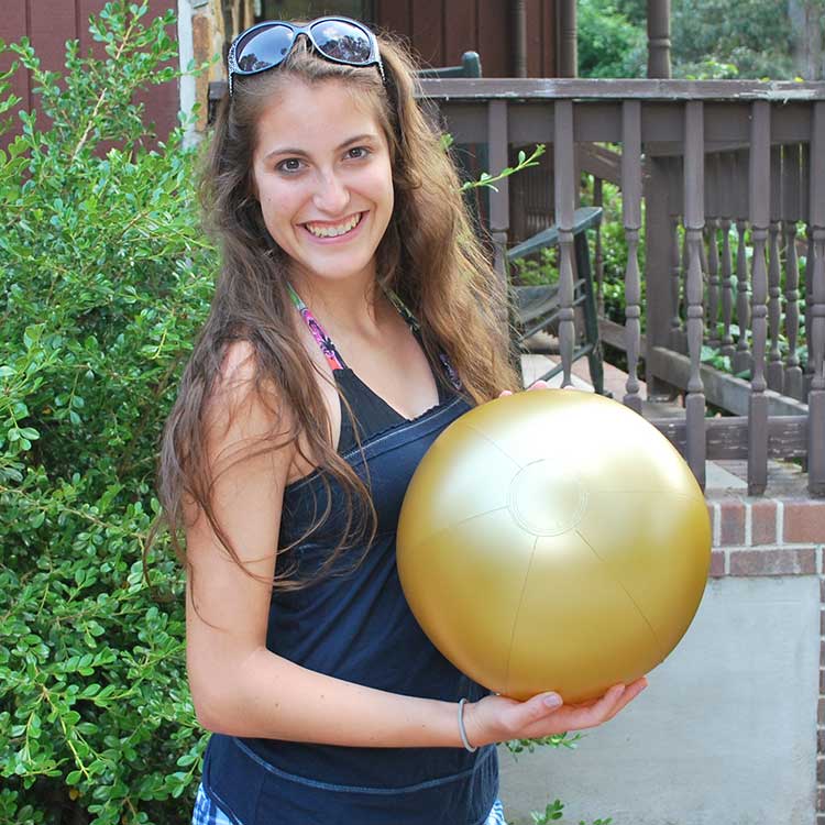 16'' Solid Gold Beach Balls