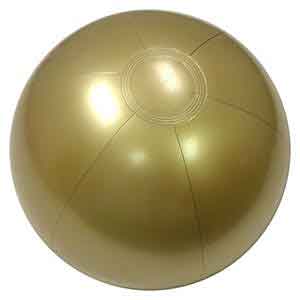 16'' Solid Gold Beach Balls