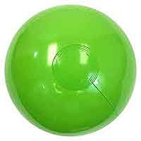 16'' Solid Lime Green Beach Balls