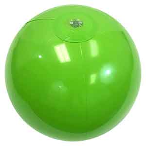 16'' Solid Lime Green Beach Balls