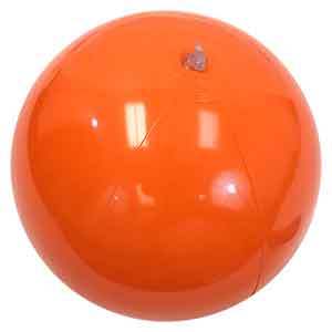 16'' Solid Orange Beach Balls