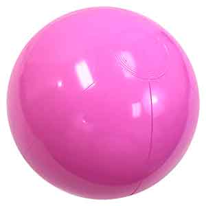 16'' Solid Pink Beach Balls