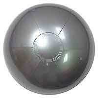 16'' Solid Silver Beach Balls