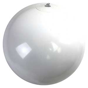 16'' Solid White Beach Balls