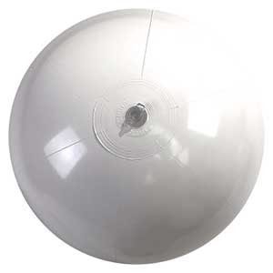 16'' Solid White Beach Balls