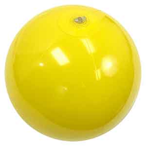 16'' Solid Yellow Beach Balls