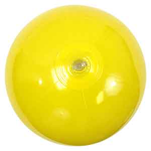 16'' Solid Yellow Beach Balls