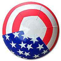 16'' Patriotic Stars & Stripes Beach Balls