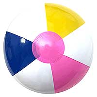 16'' Traditional Pink Dot Beach Balls