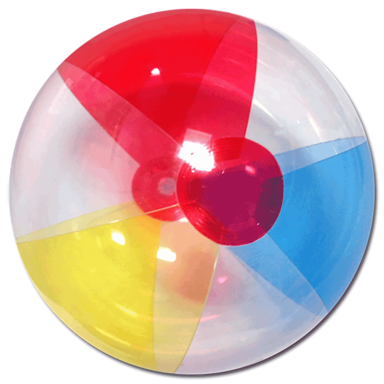 clear beach balls