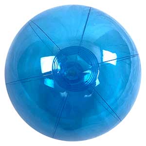 16'' Translucent Blue Beach Balls