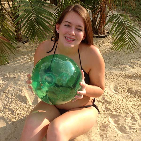 16'' Translucent Green Beach Balls