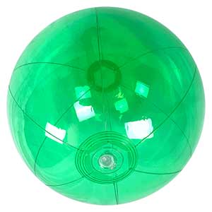 16'' Translucent Green Beach Balls