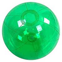 16'' Translucent Green Beach Balls