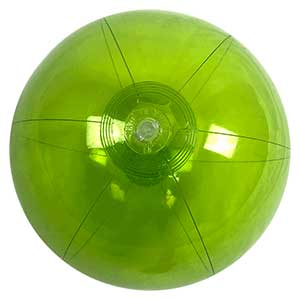 16'' Translucent Lime Green Beach Balls