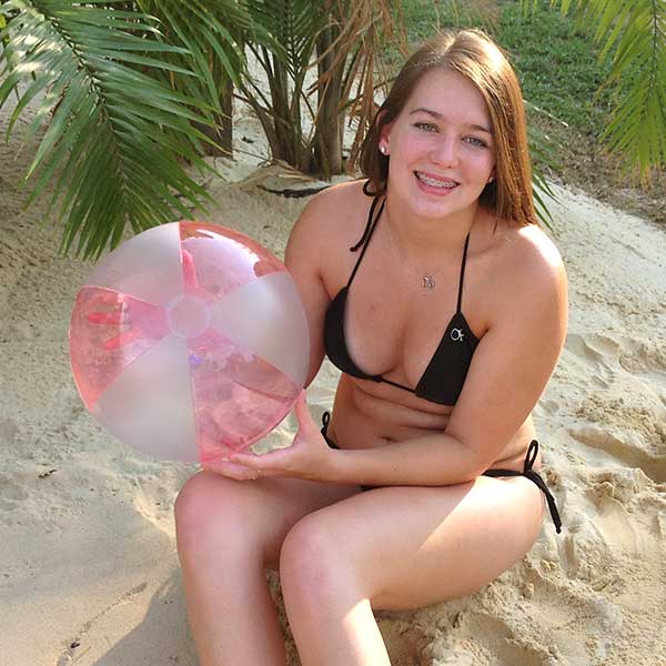 16'' Translucent Pink & Opaque Beach Balls