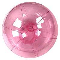 16'' Translucent Pink Beach Balls