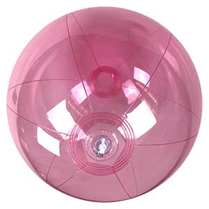 24'' Translucent Pink Beach Balls