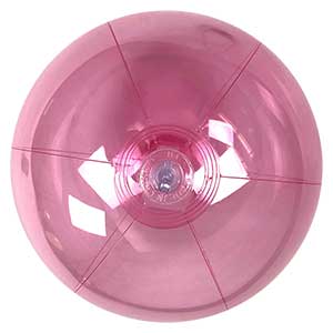 24'' Translucent Pink Beach Balls