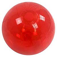 16'' Translucent Red Beach Balls