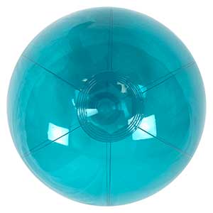 16'' Translucent Teal Beach Balls