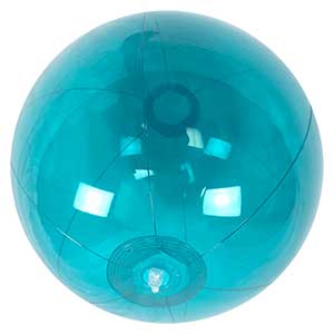 16'' Translucent Teal Beach Balls