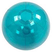 16'' Translucent Teal Beach Balls