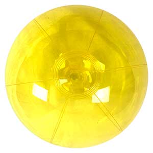 16'' Translucent Yellow Beach Balls