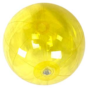 16'' Translucent Yellow Beach Balls