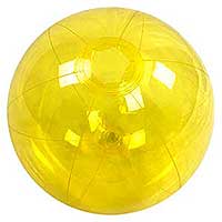 16'' Translucent Yellow Beach Balls