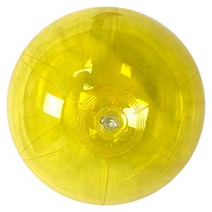 16'' Translucent Yellow Beach Balls